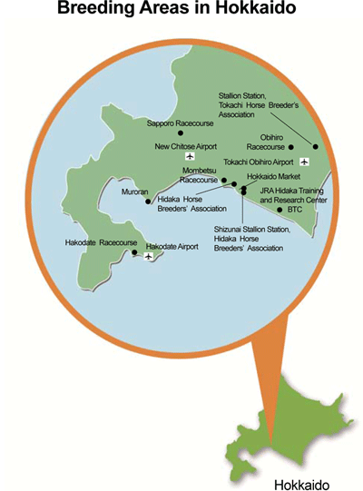 Breeding Areas in Hokkaido