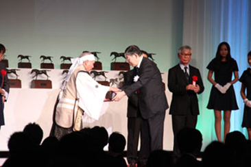 Scene at the JRA Awards Equine Culture Award ceremony (Soma Nomaoi Organizing Committee)